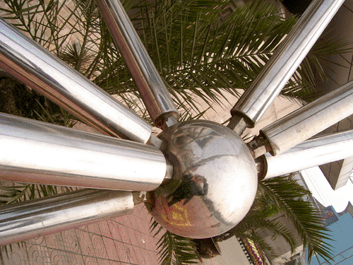 九台不锈钢螺栓球网架